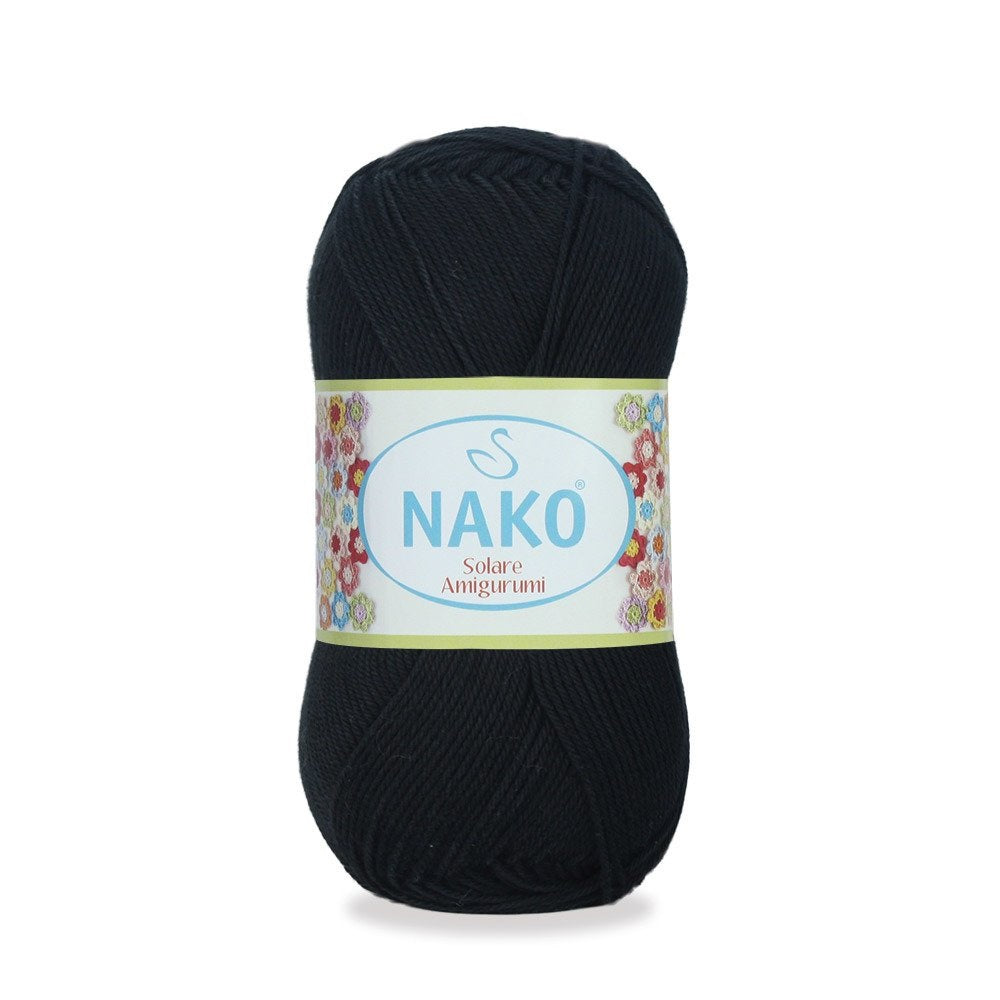 Nako Solare Amigurumi Yarn - Black 217