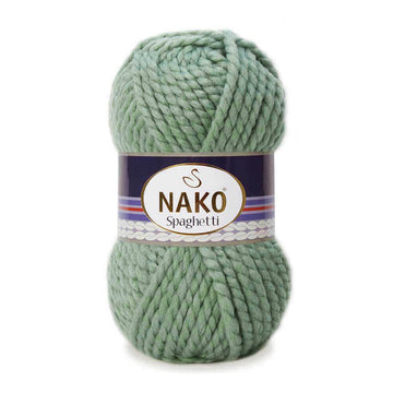 Nako Spaghetti Thick Chunky Yarn - Green 10483