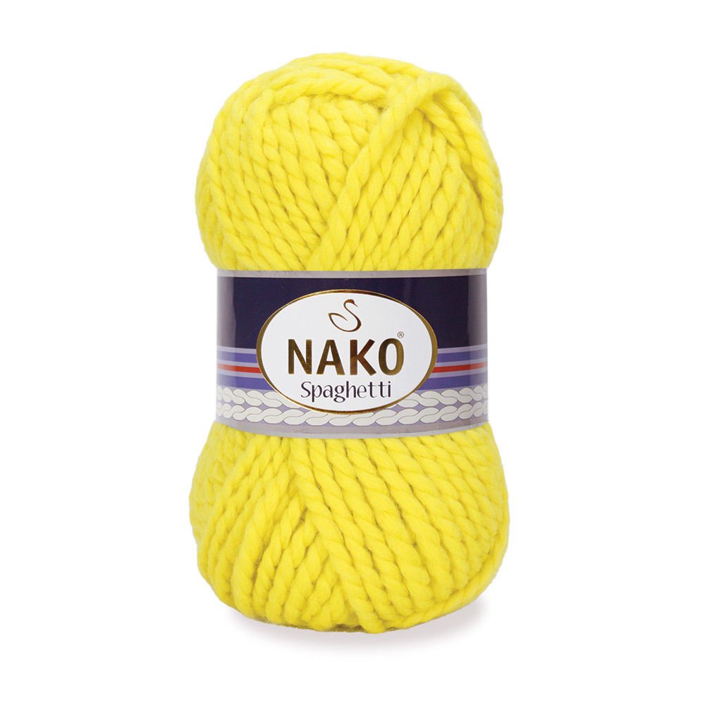 Nako Spaghetti Thick Chunky Yarn - Yellow 10633