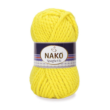 Nako Spaghetti Thick Chunky Yarn - Yellow 10633
