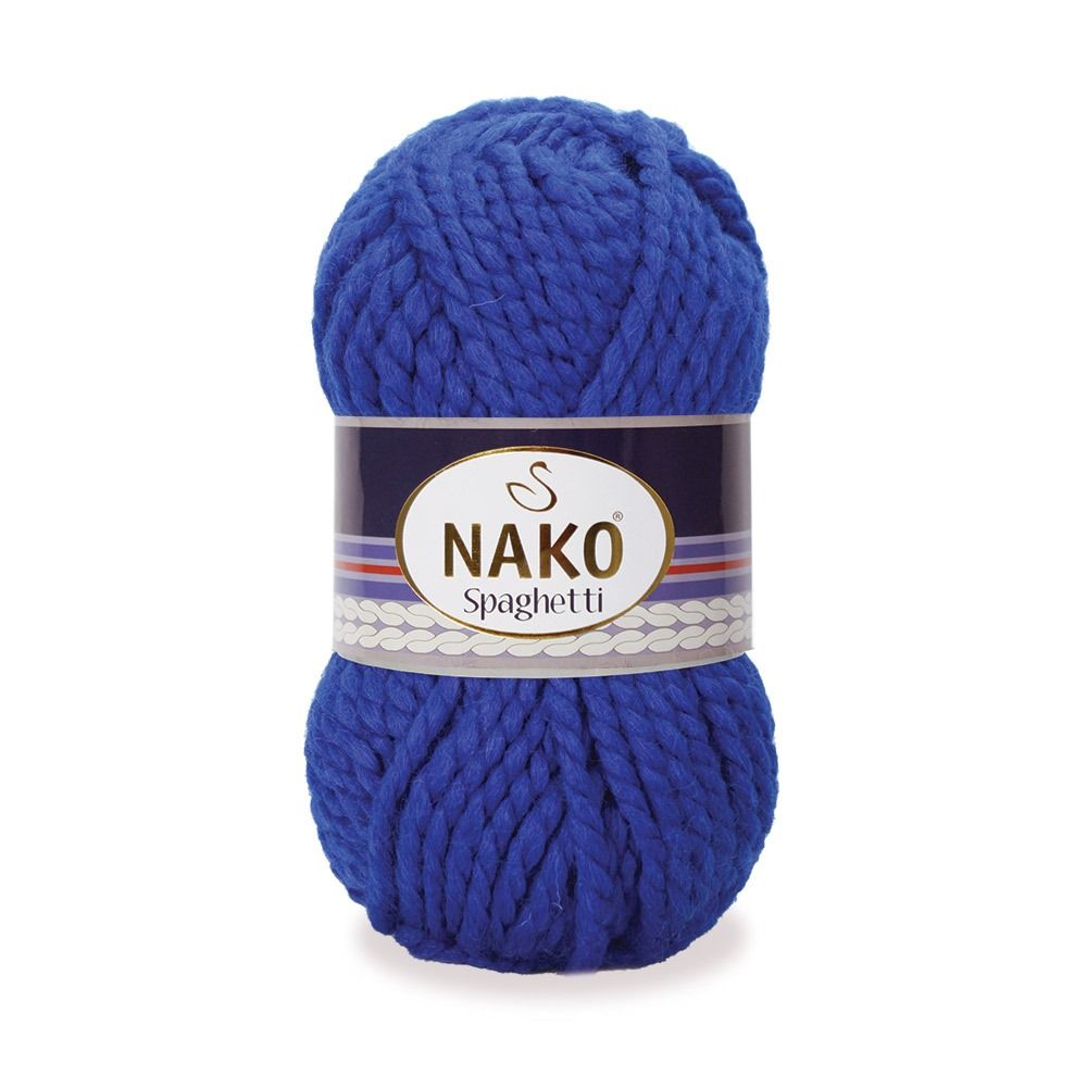 Nako Spaghetti Thick Chunky Yarn - Blue 6744