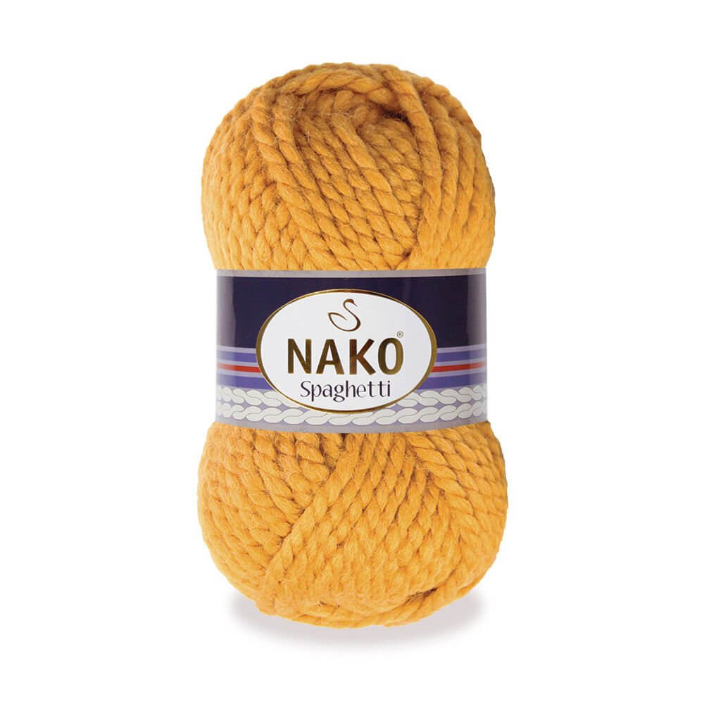Nako Spaghetti Thick Chunky Yarn - Mustard Yellow 941