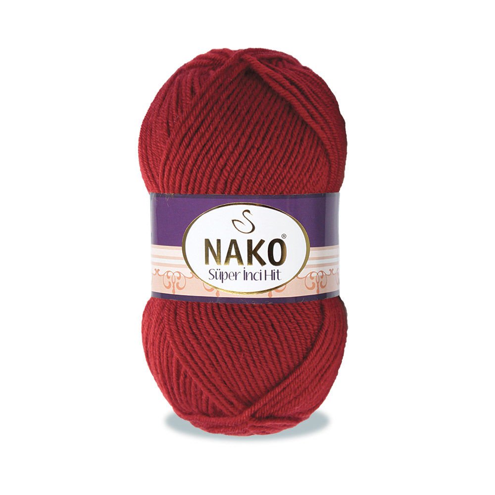 Nako Super Inci Hit Yarn - Red 1175