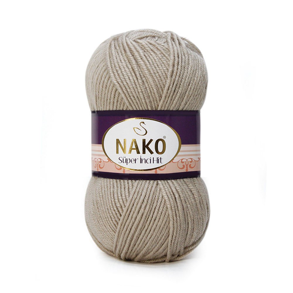 Nako Super Inci Hit Yarn - Brown 1199