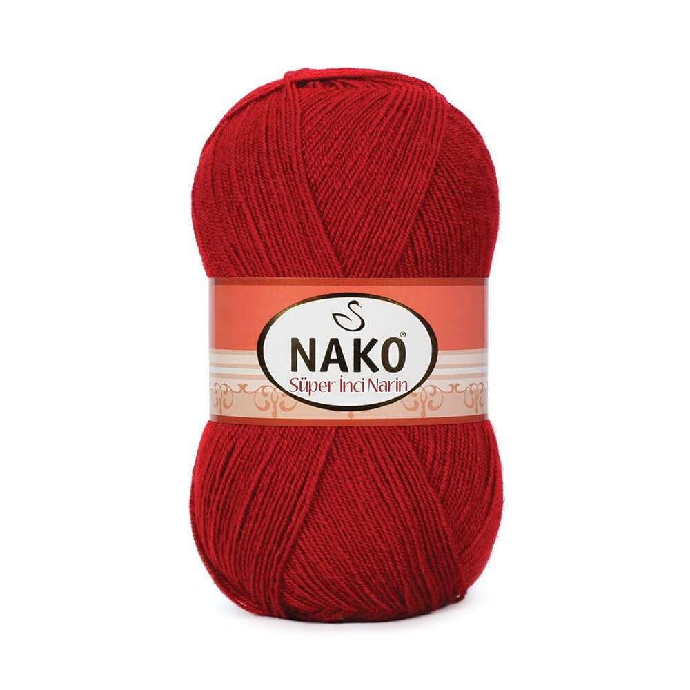 Nako Super Inci Narin Yarn - Red 1175