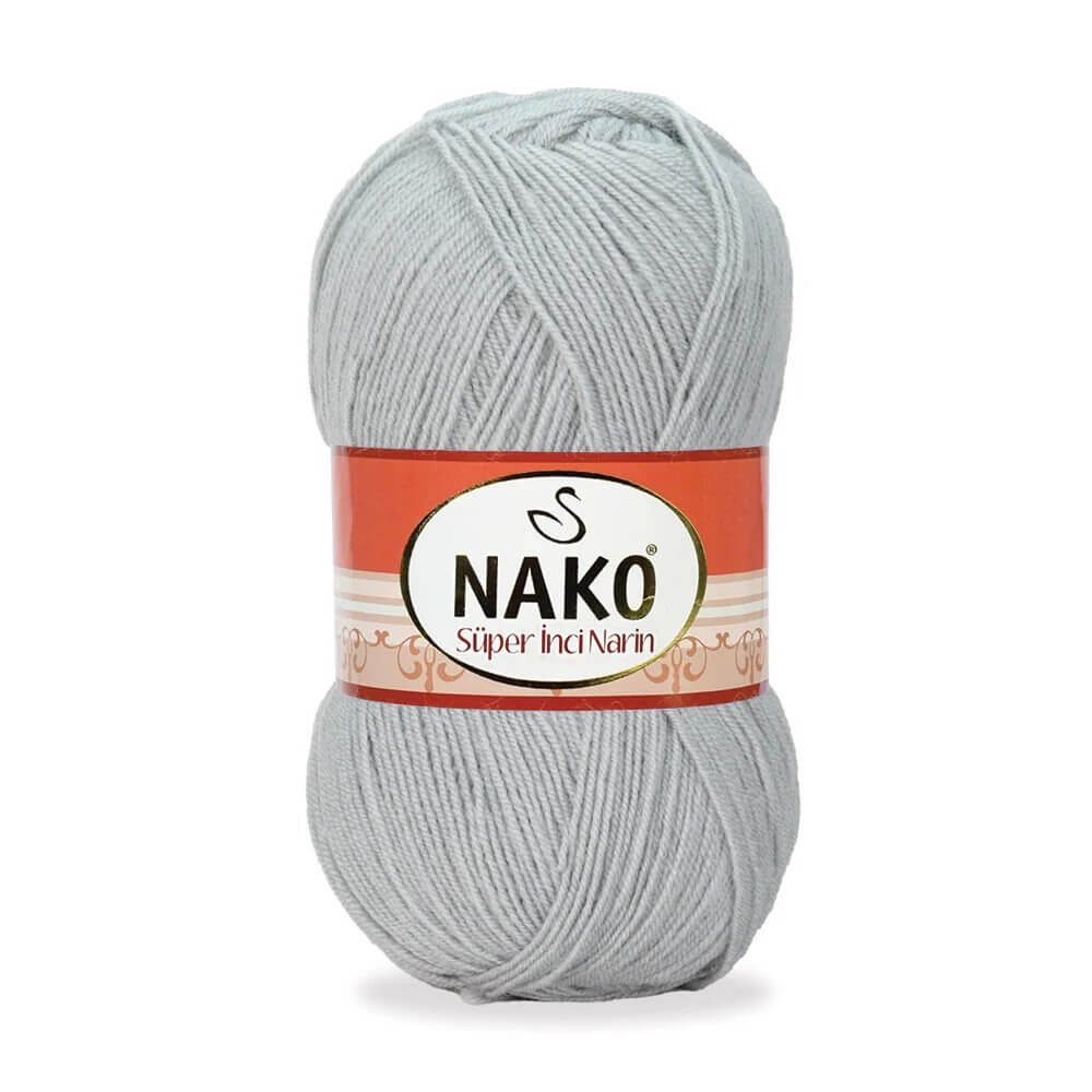 Nako Super Inci Narin Yarn - Grey 12936