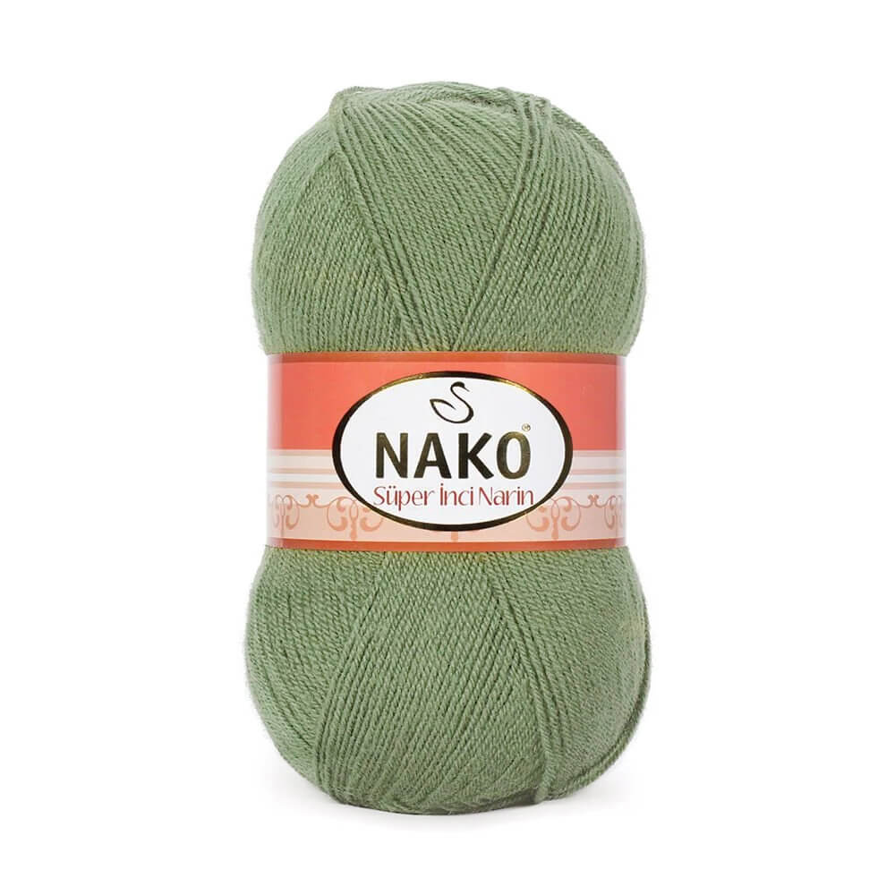 Nako Super Inci Narin Yarn - Green 13489
