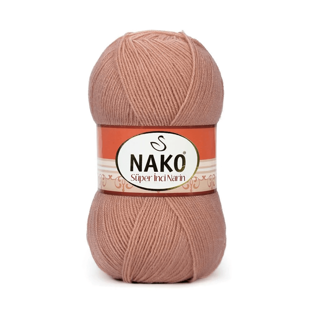 Nako Super Inci Narin Yarn - Brown 13491