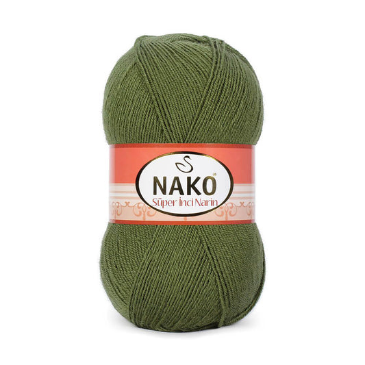 Nako Super Inci Narin Yarn - Green 4234