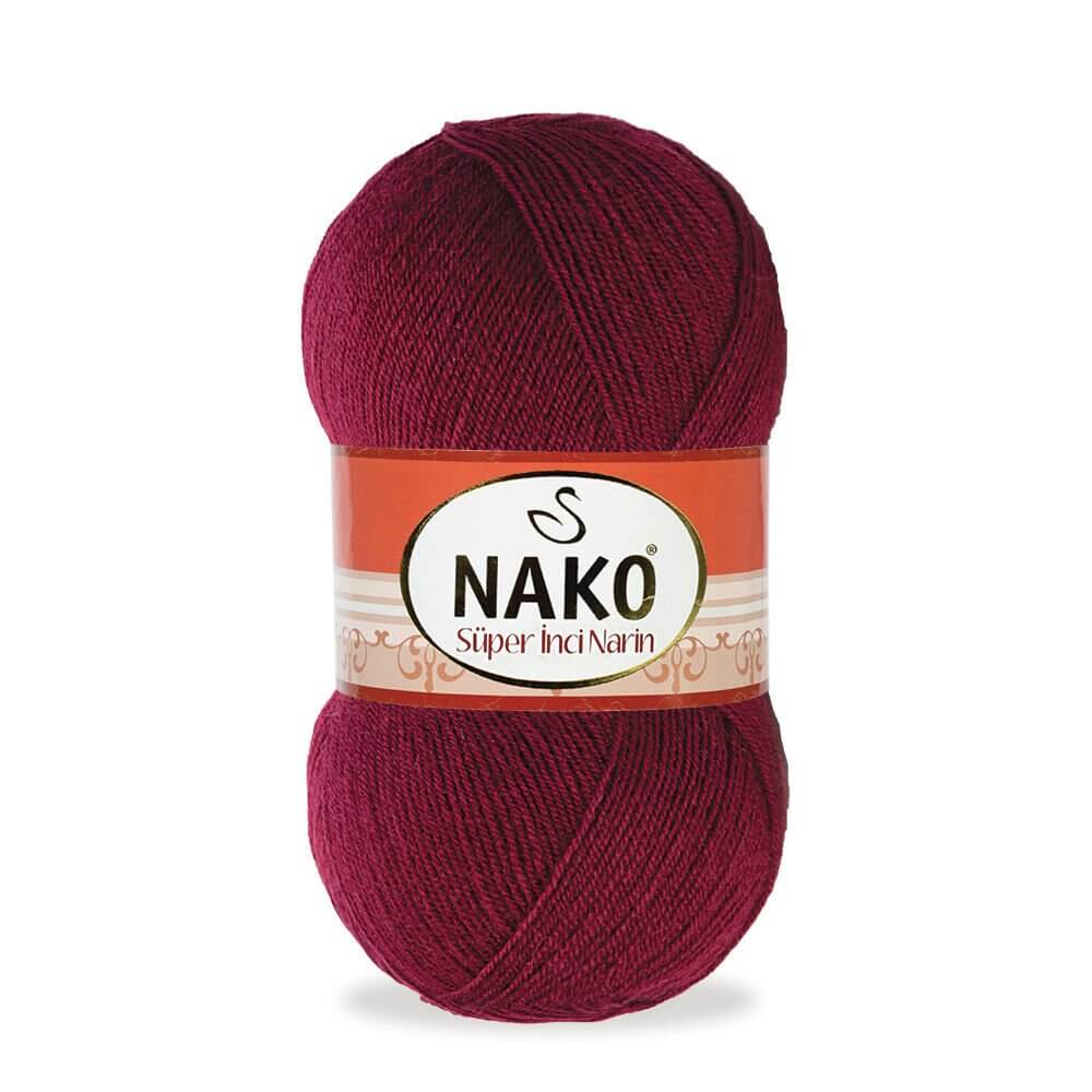 Nako Super Inci Narin Yarn - Maroon 999