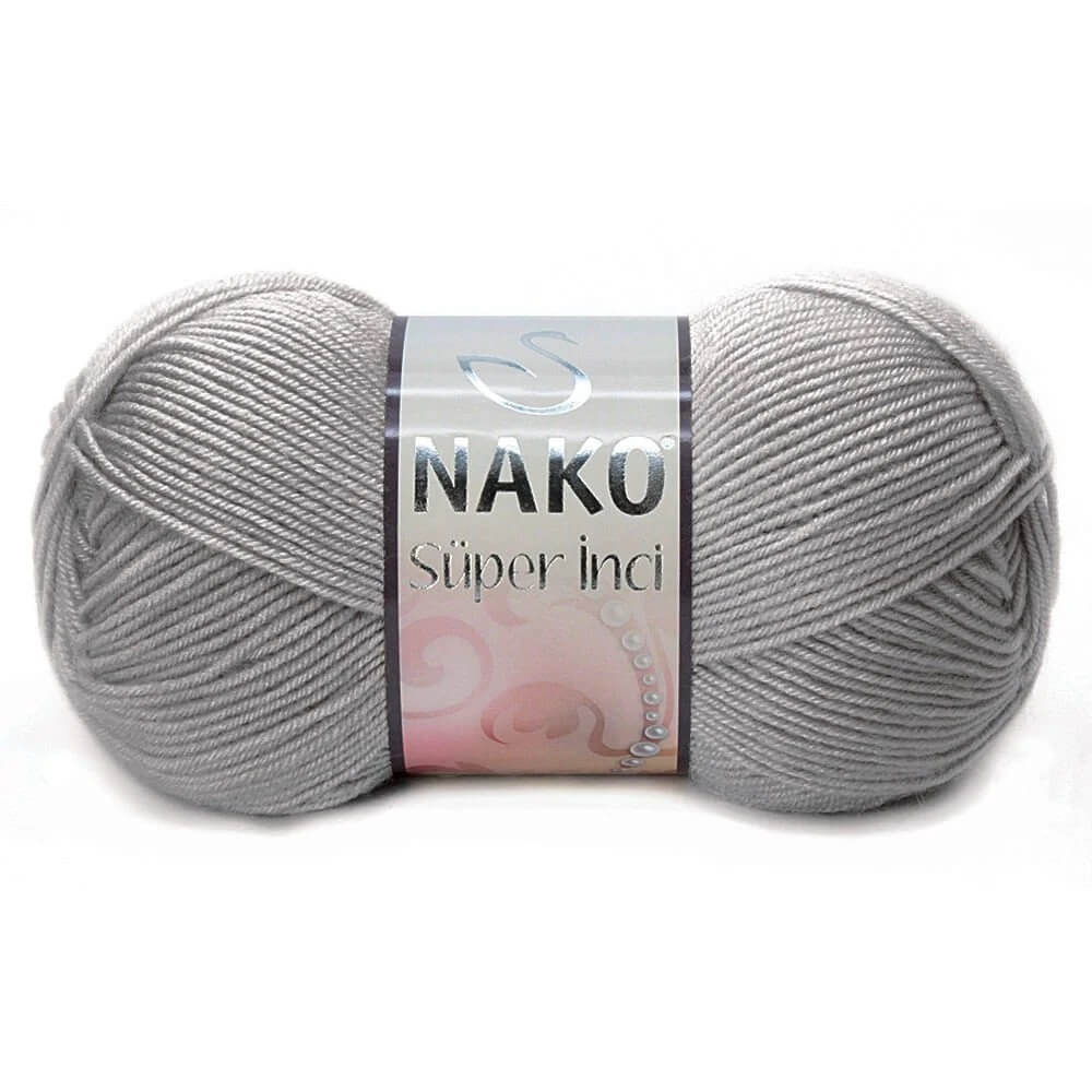 Nako Super Inci Yarn - Grey 11538