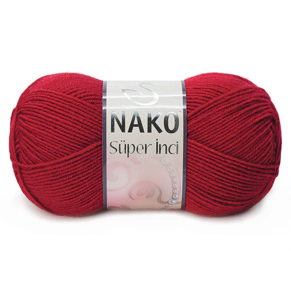 Nako Super Inci Yarn - Red 1175
