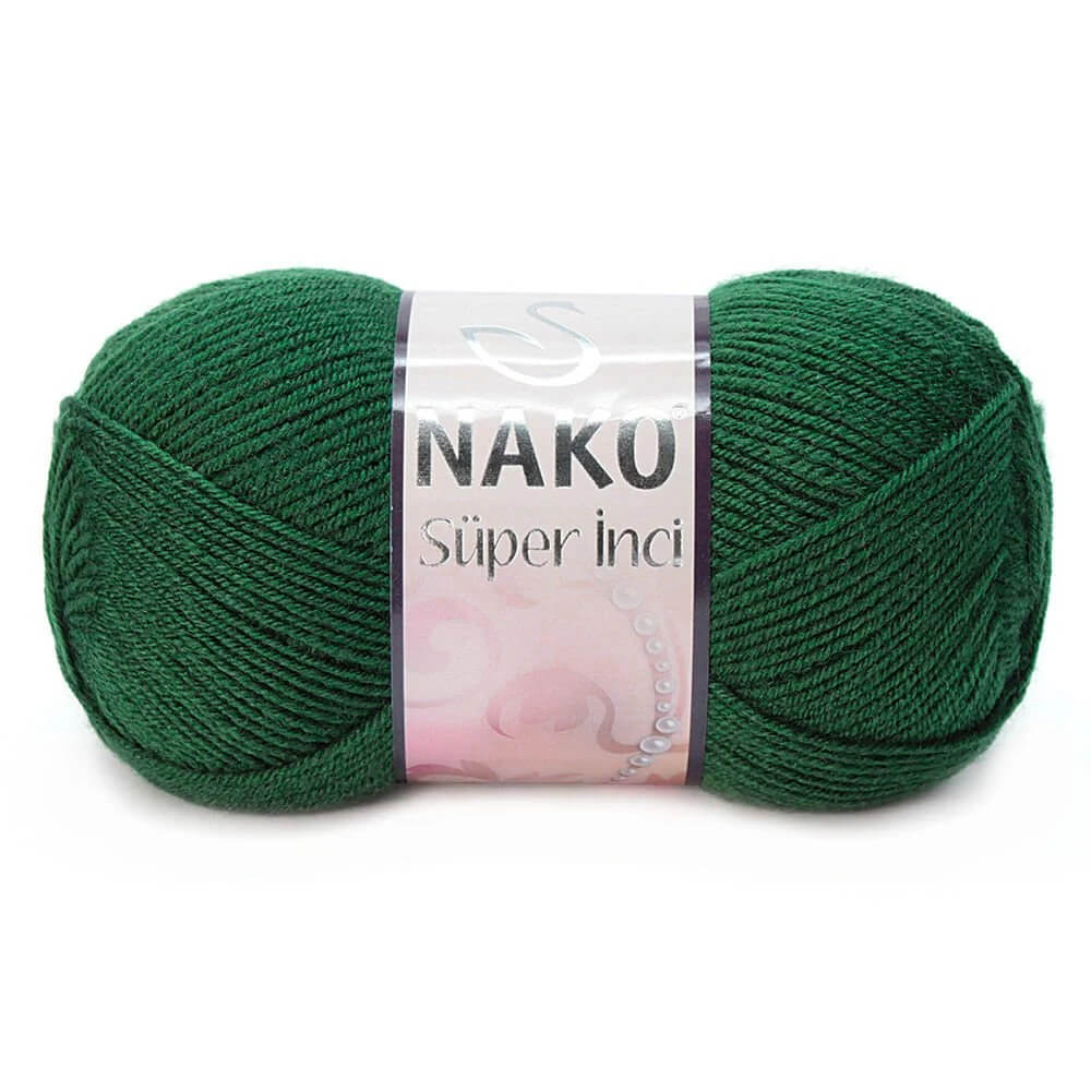 Nako Super Inci Yarn - Green 3601