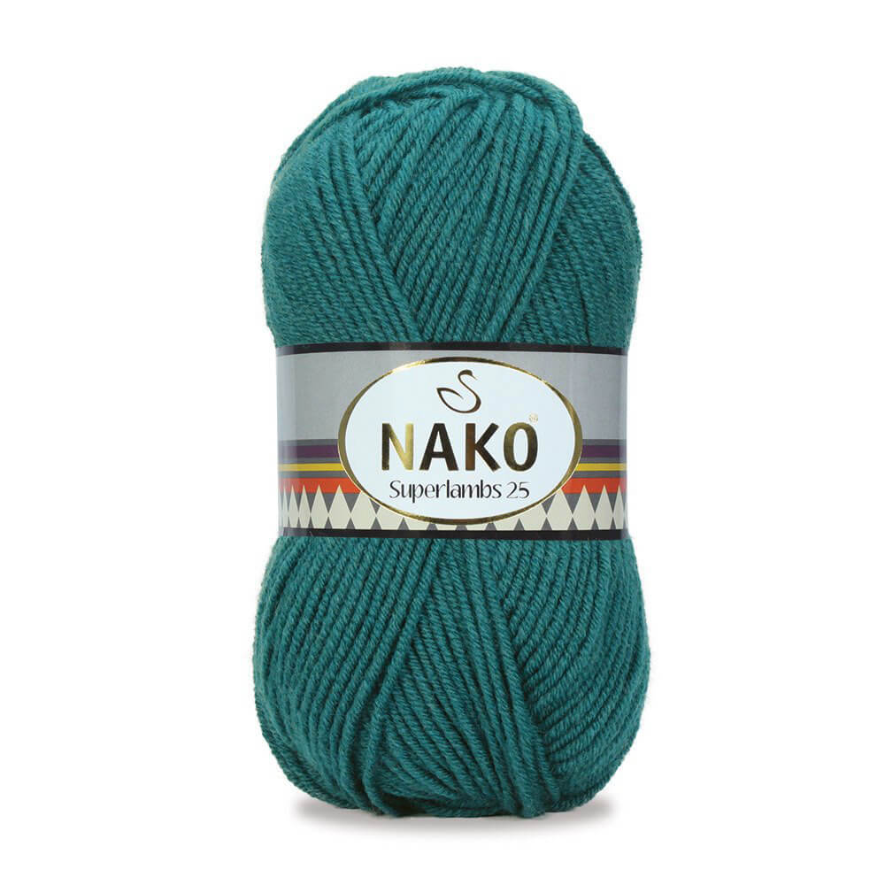 Nako Superlambs 25 Yarn - Green 10100