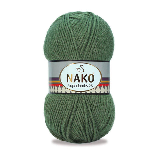 Nako Superlambs 25 Yarn - Green 12509