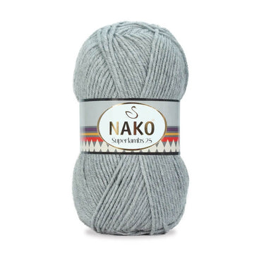 Nako Superlambs 25 Yarn - Grey 2264