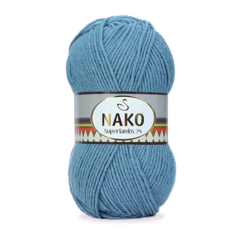 Nako Superlambs 25 Yarn - Blue 23599