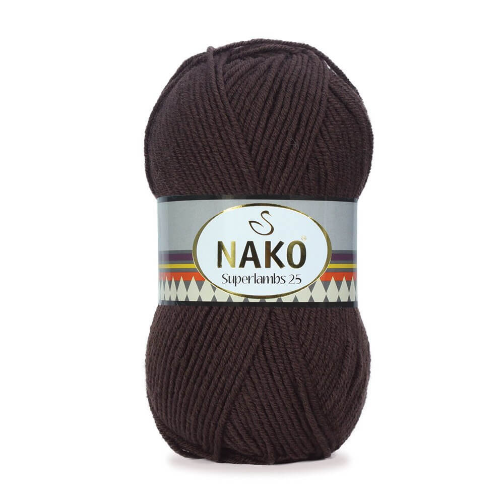 Nako Superlambs 25 Yarn - Brown 4904