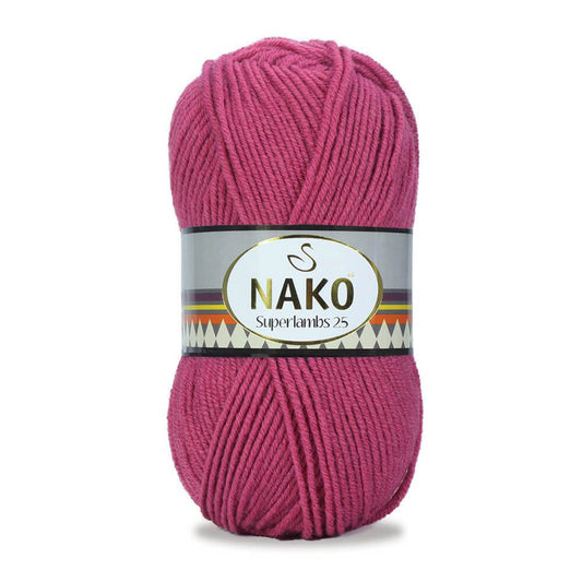 Nako Superlambs 25 Yarn - Pink 6670