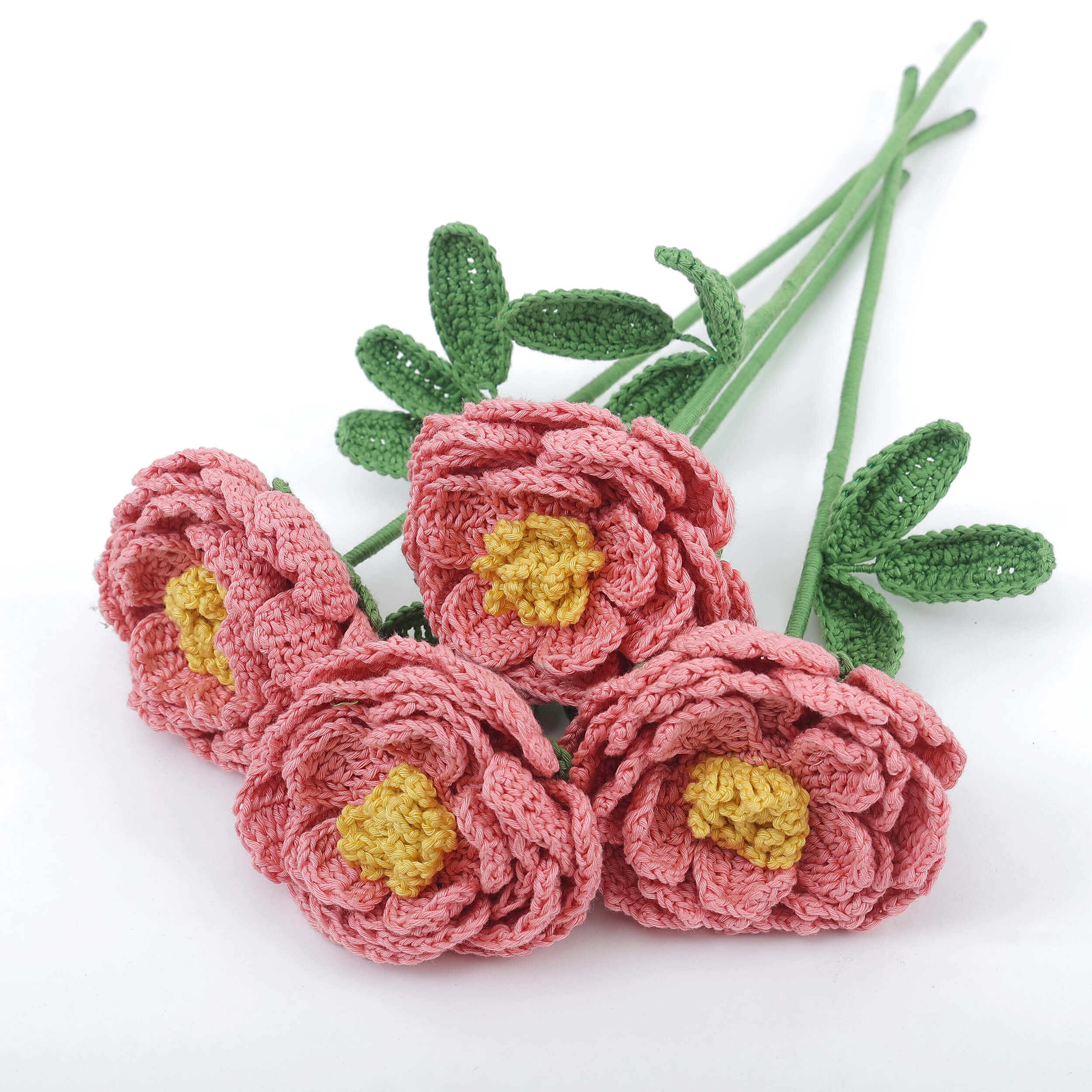 Peony - Handcrafted Crochet Flowers