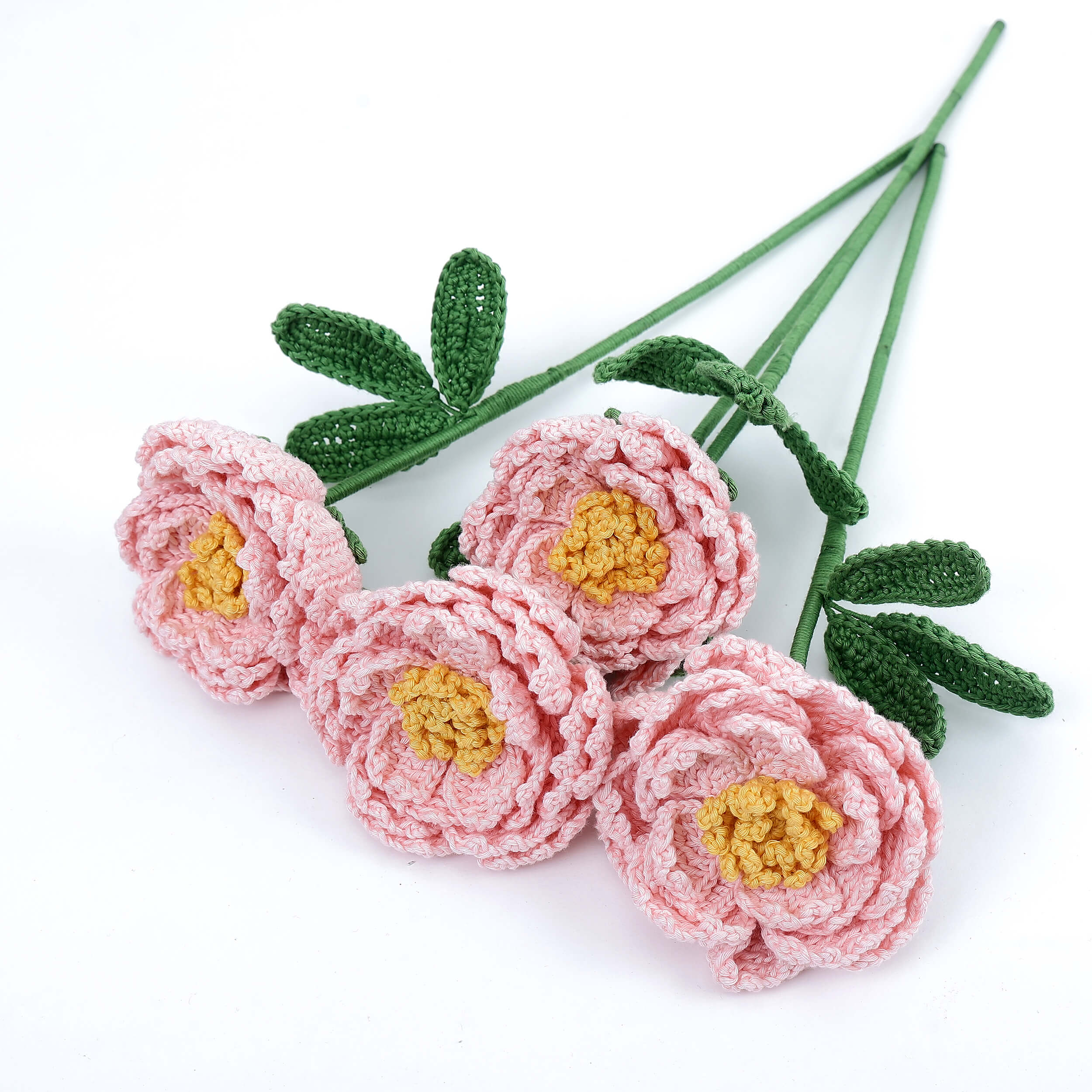 Peony - Handcrafted Crochet Flowers
