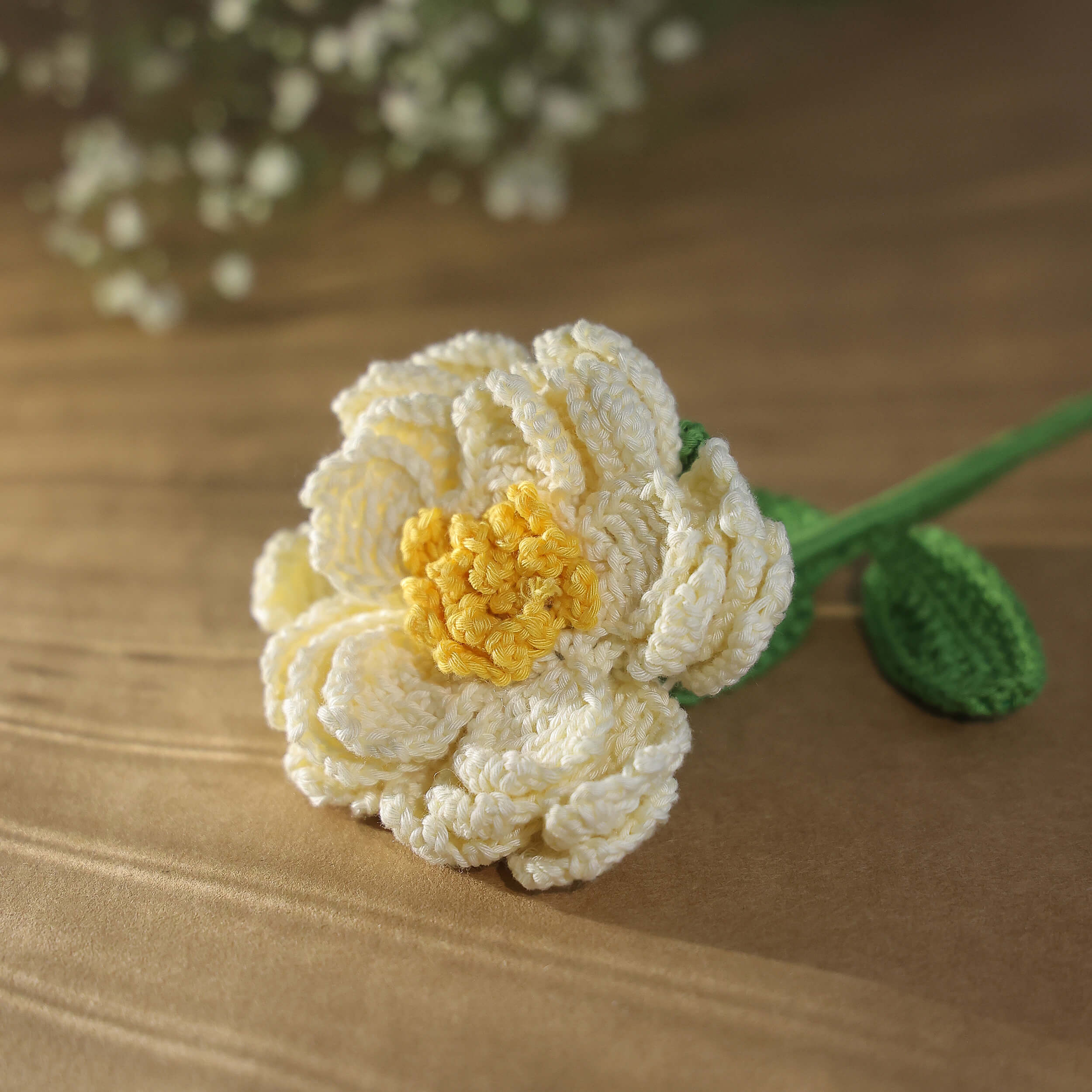 Peony - Handcrafted Crochet Flowers