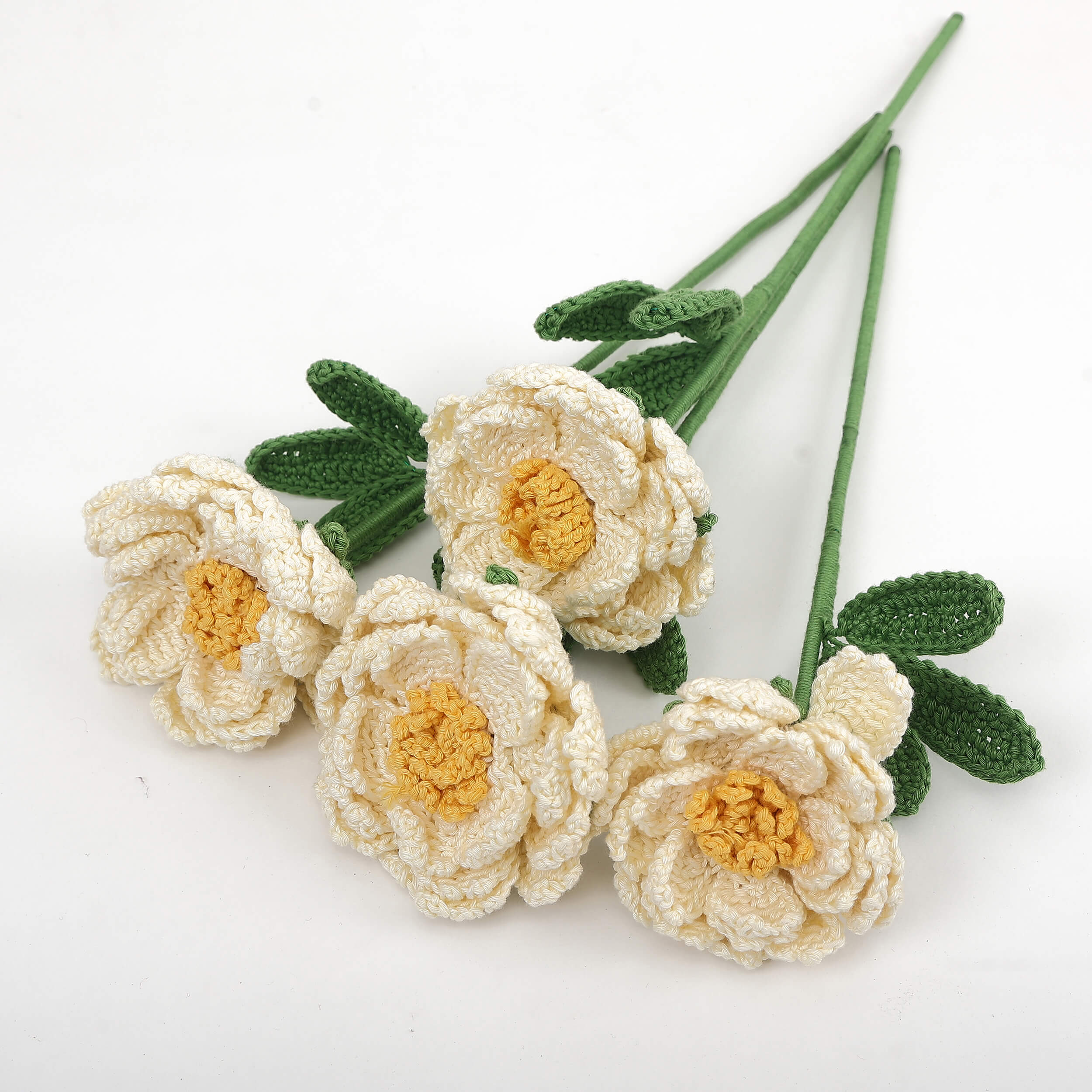 Peony - Handcrafted Crochet Flowers