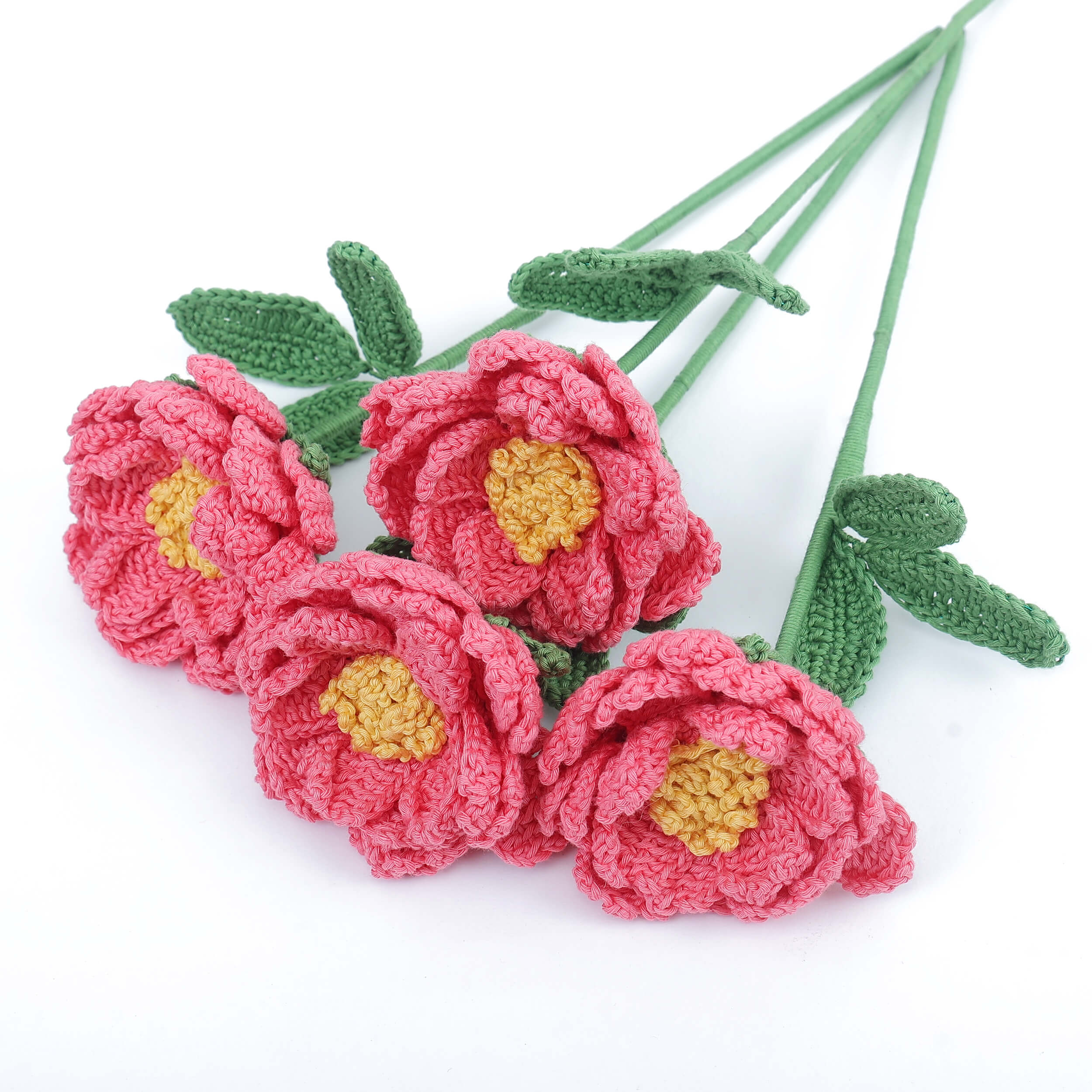 Peony - Handcrafted Crochet Flowers