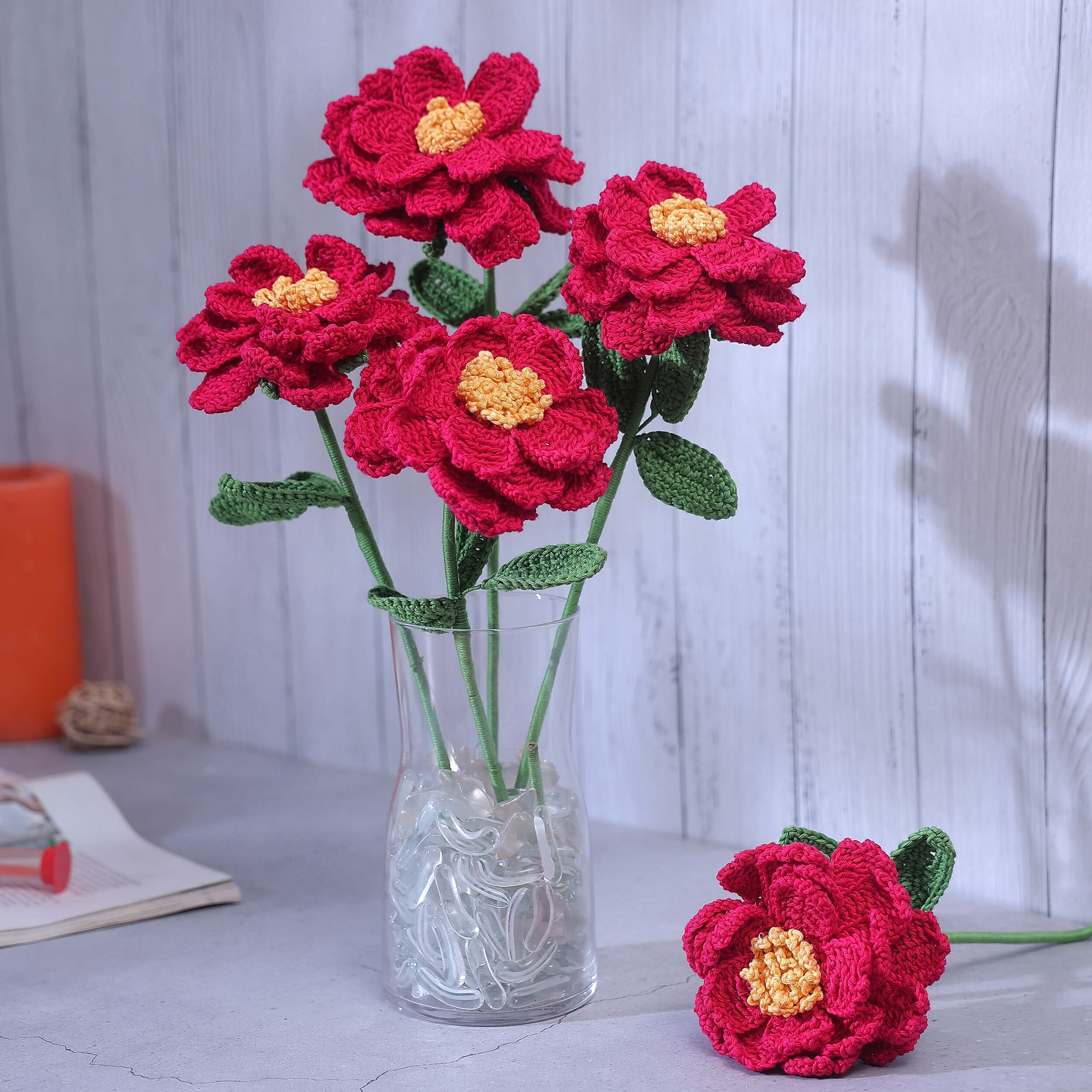 Peony - Handcrafted Crochet Flowers