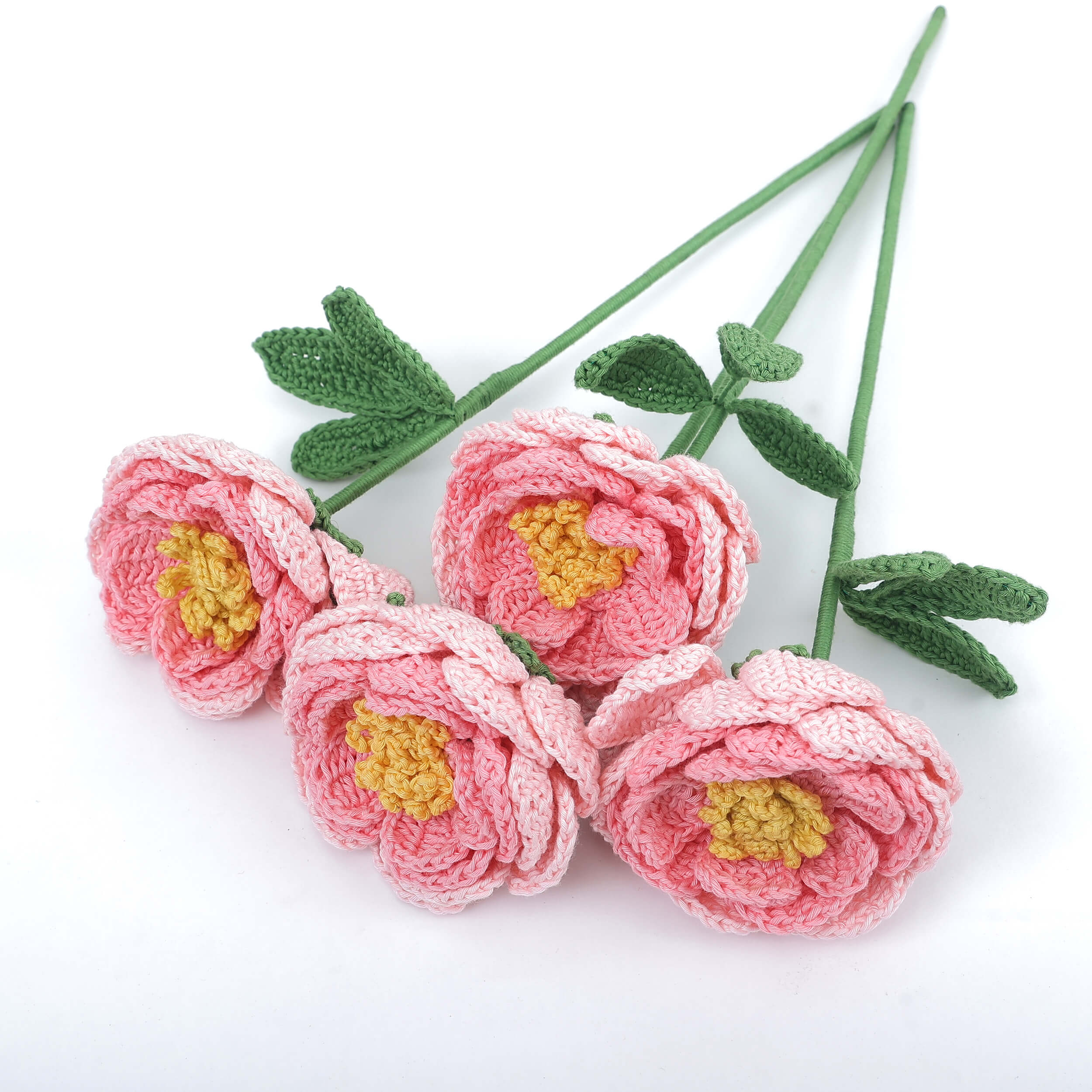 Peony - Handcrafted Crochet Flowers