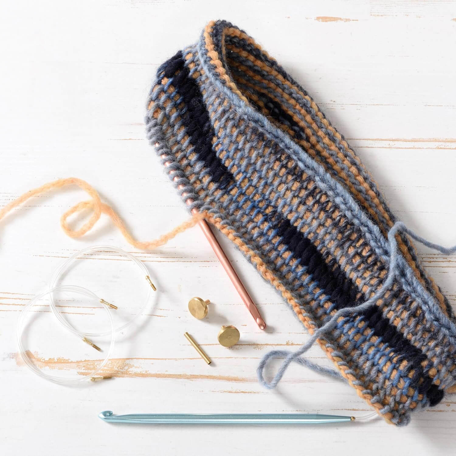 Pony Colour Interchangeable Tunisian Crochet Hook Set