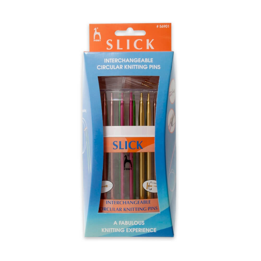 Pony Slick Interchangeable Circular Knitting Needle Set
