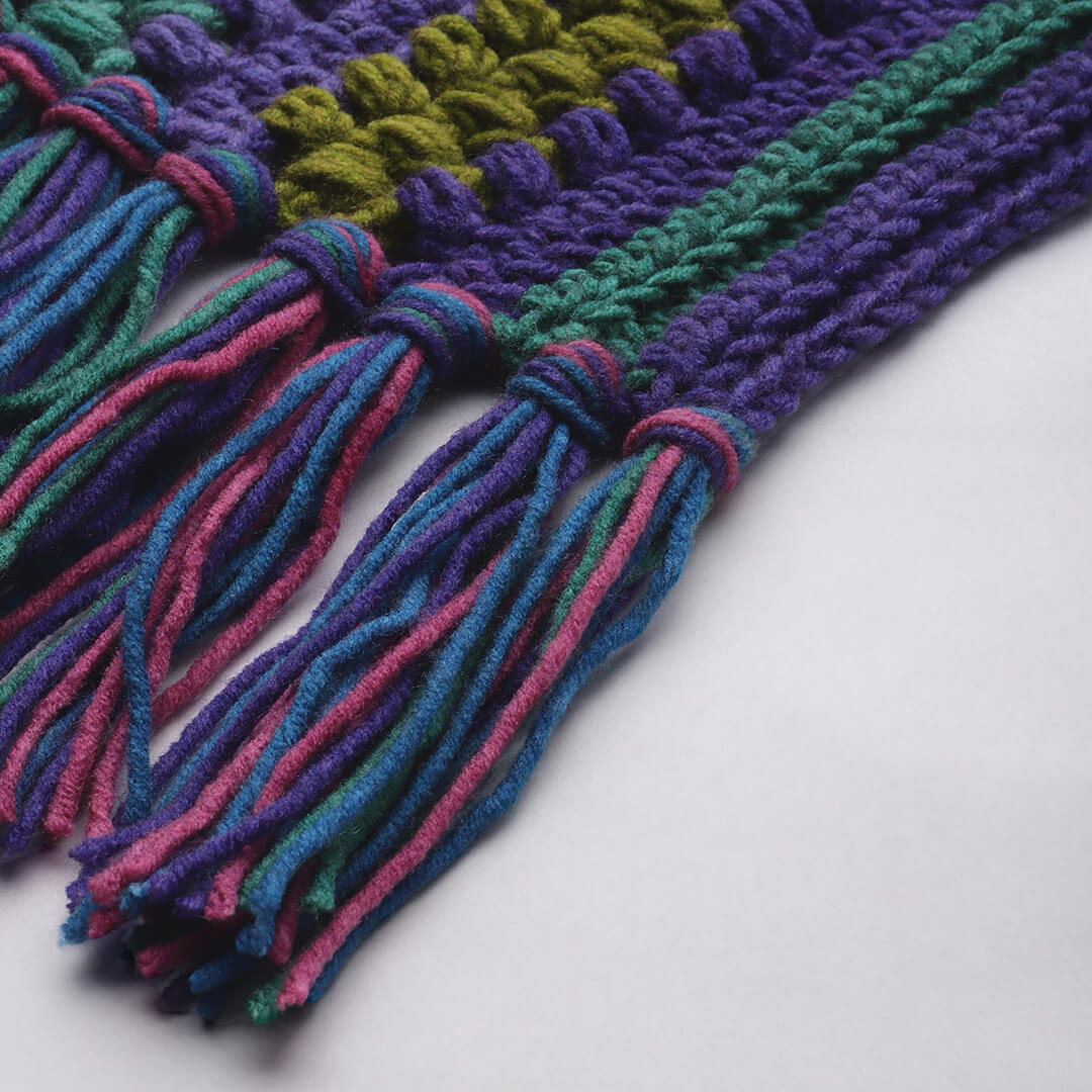 Puff Stitch Scarf - 3285