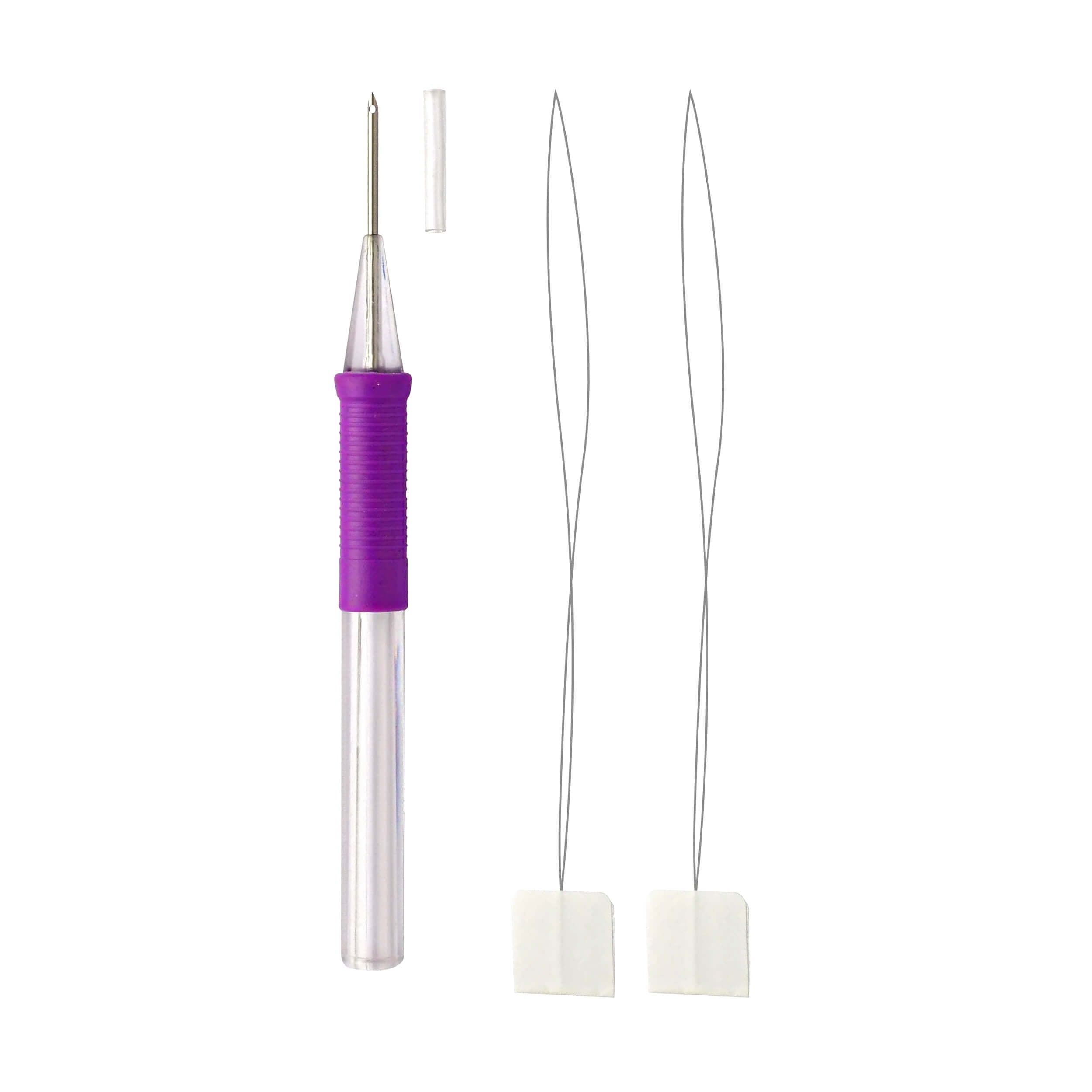Punch Needle Set with Plastic Handle by Hobby Store
