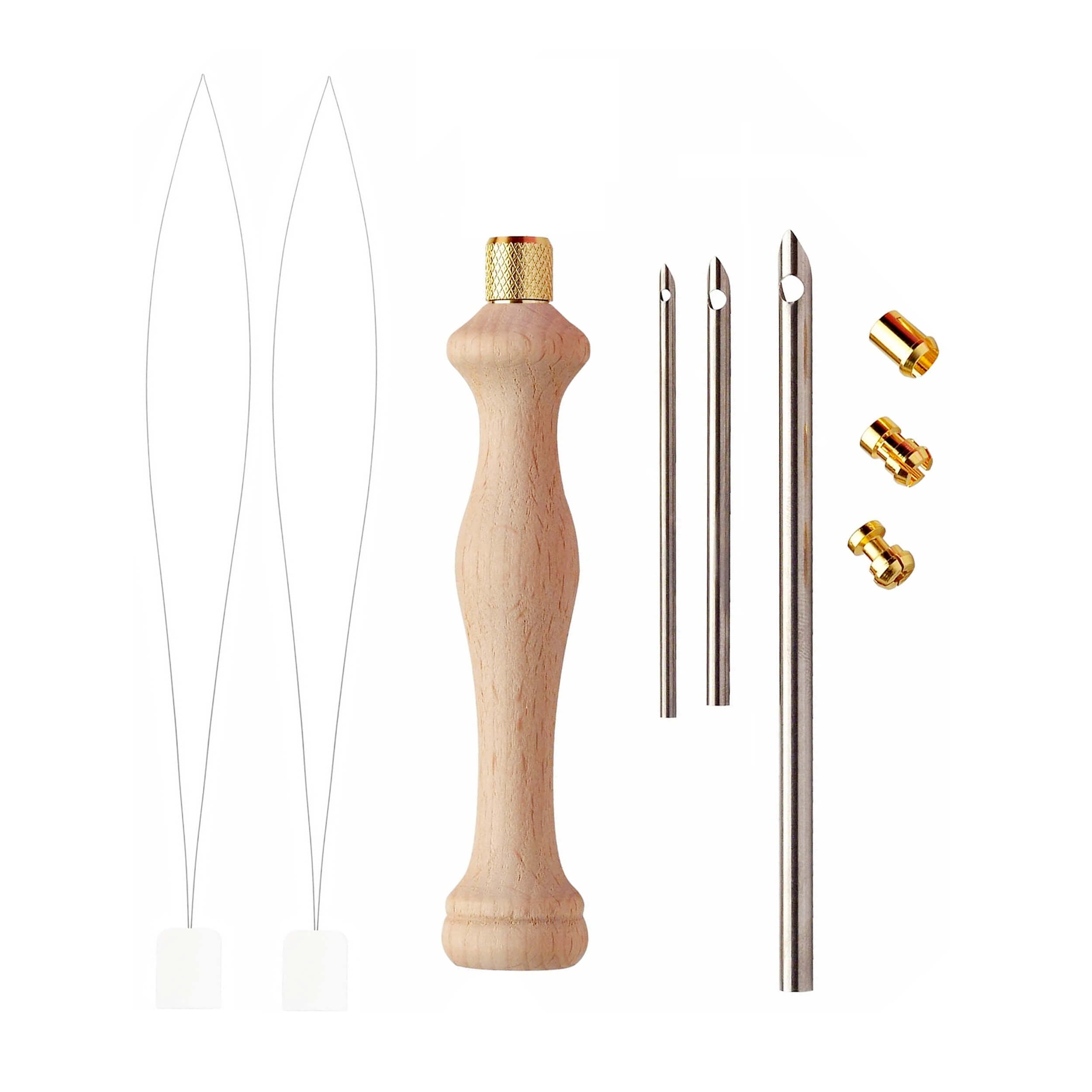 Punch Needle Set with Wooden Handle by Hobby Store