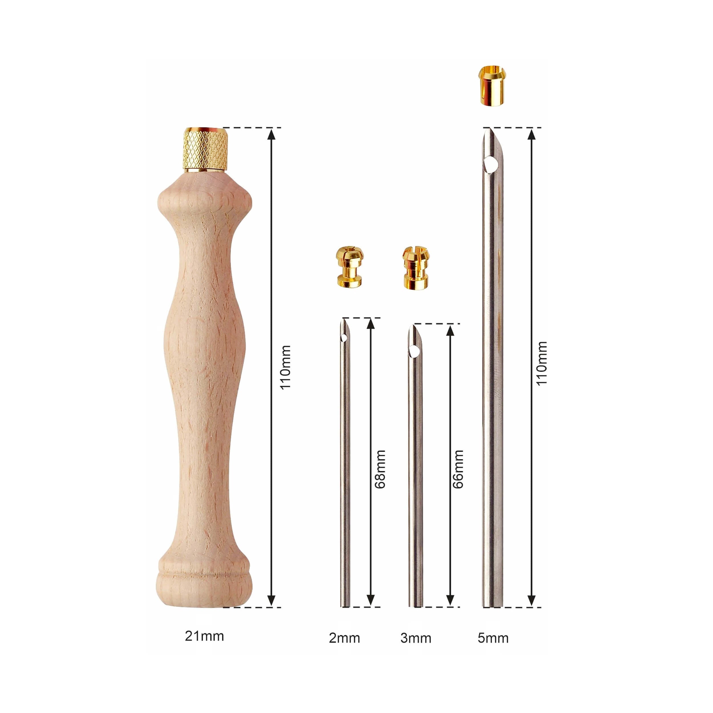 Punch Needle Set with Wooden Handle by Hobby Store