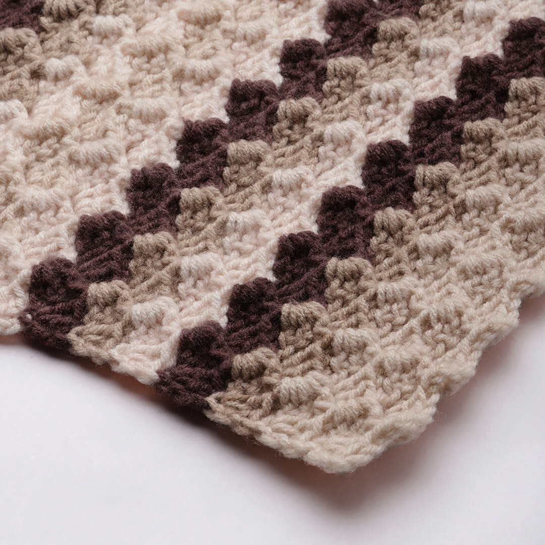 Shades of Brown Scarf - 3098