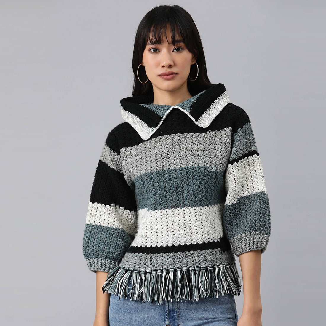 Shades of Grey Pullover - 3105