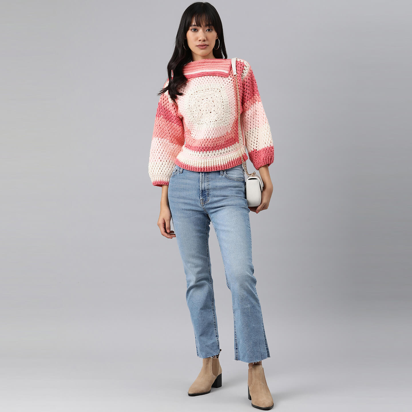 Shades of Pink Pullover - 3106
