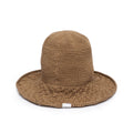 Golden Brown Crochet Sun Hat - 3244