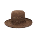 Brown Crochet Sun Hat - 3246