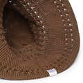 Brown Crochet Sun Hat - 3246