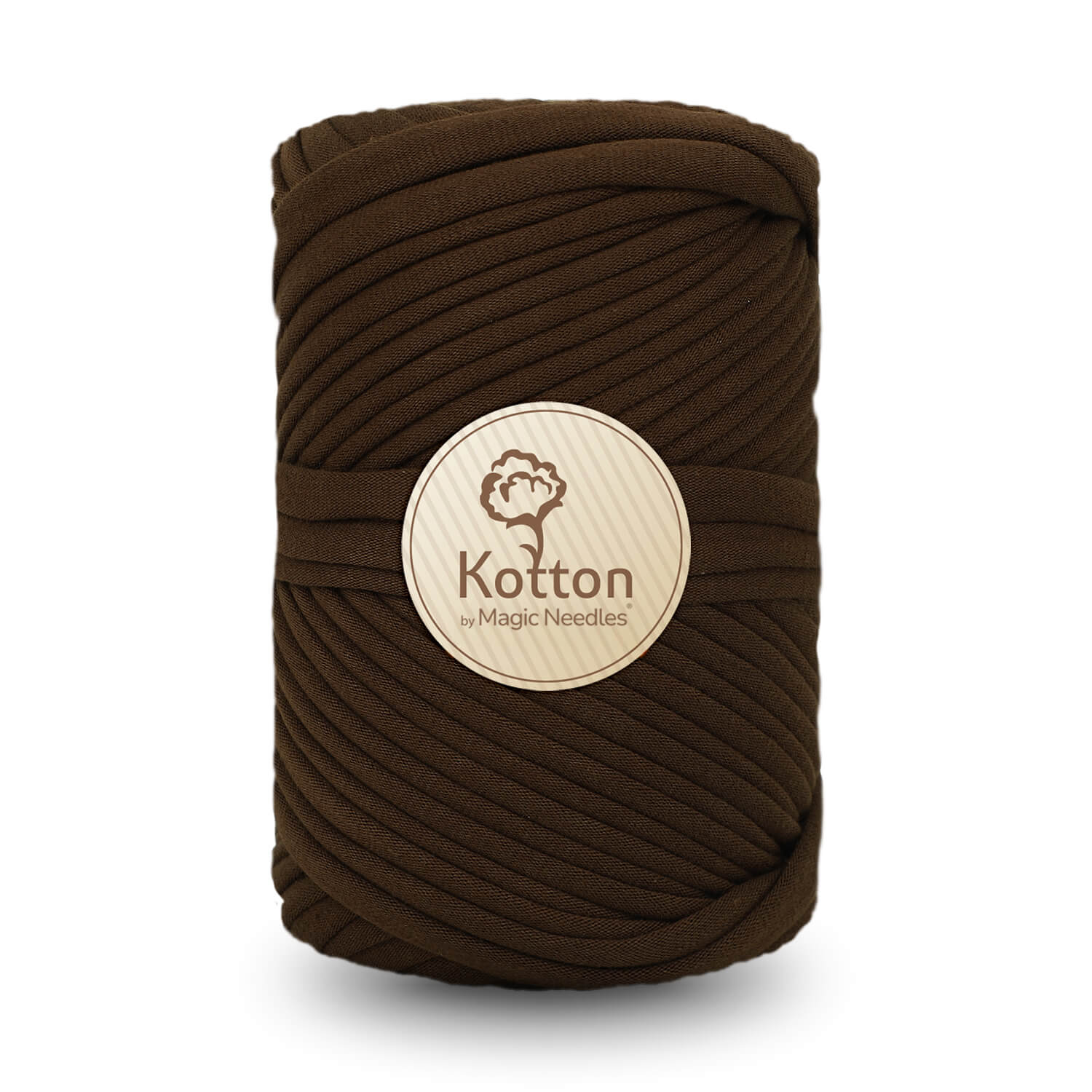 T-Shirt Yarn by Kotton 250g - Mud Brown V44