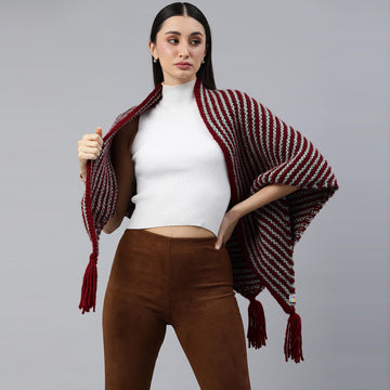 Thick Knitted Shawl Scarf - 3225
