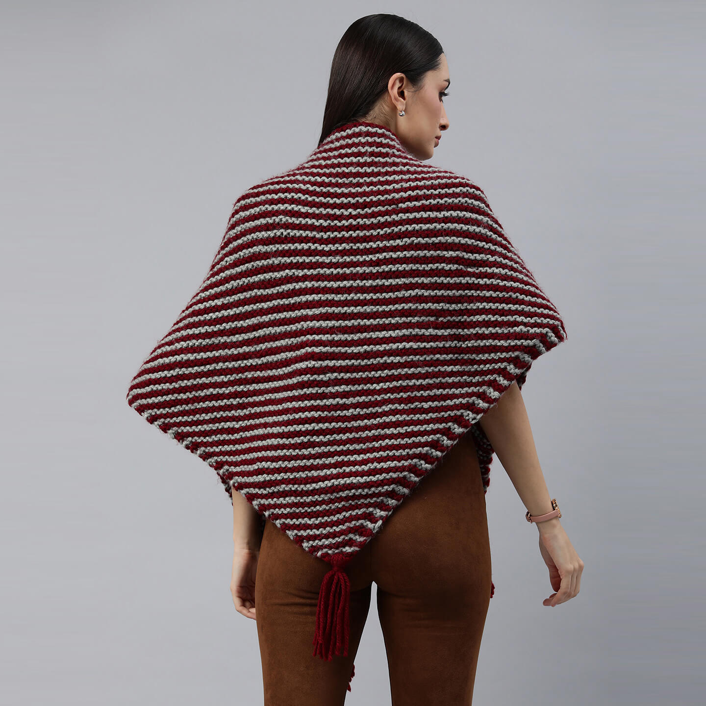 Thick Knitted Shawl Scarf - 3225