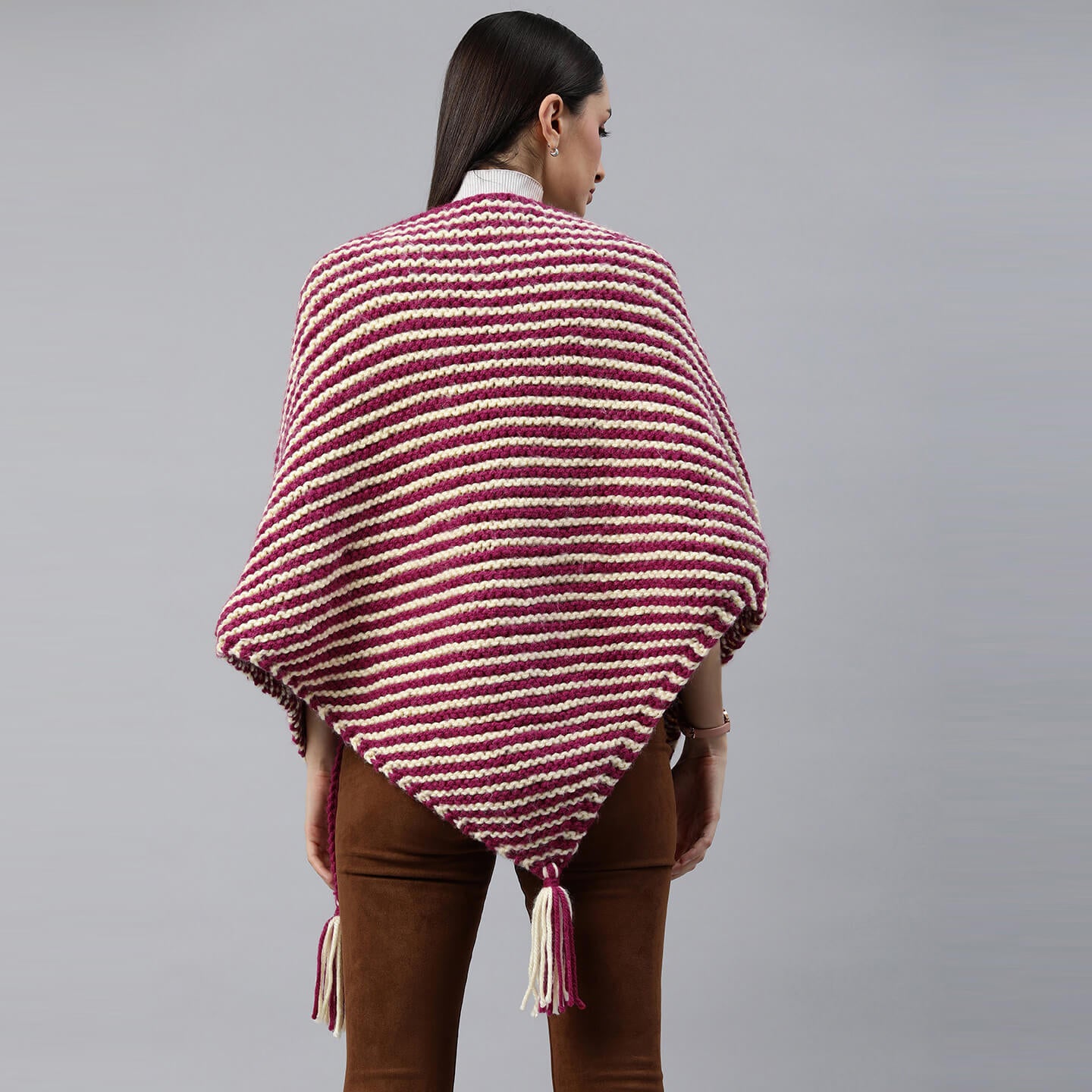 Thick Knitted Shawl Scarf - 3282