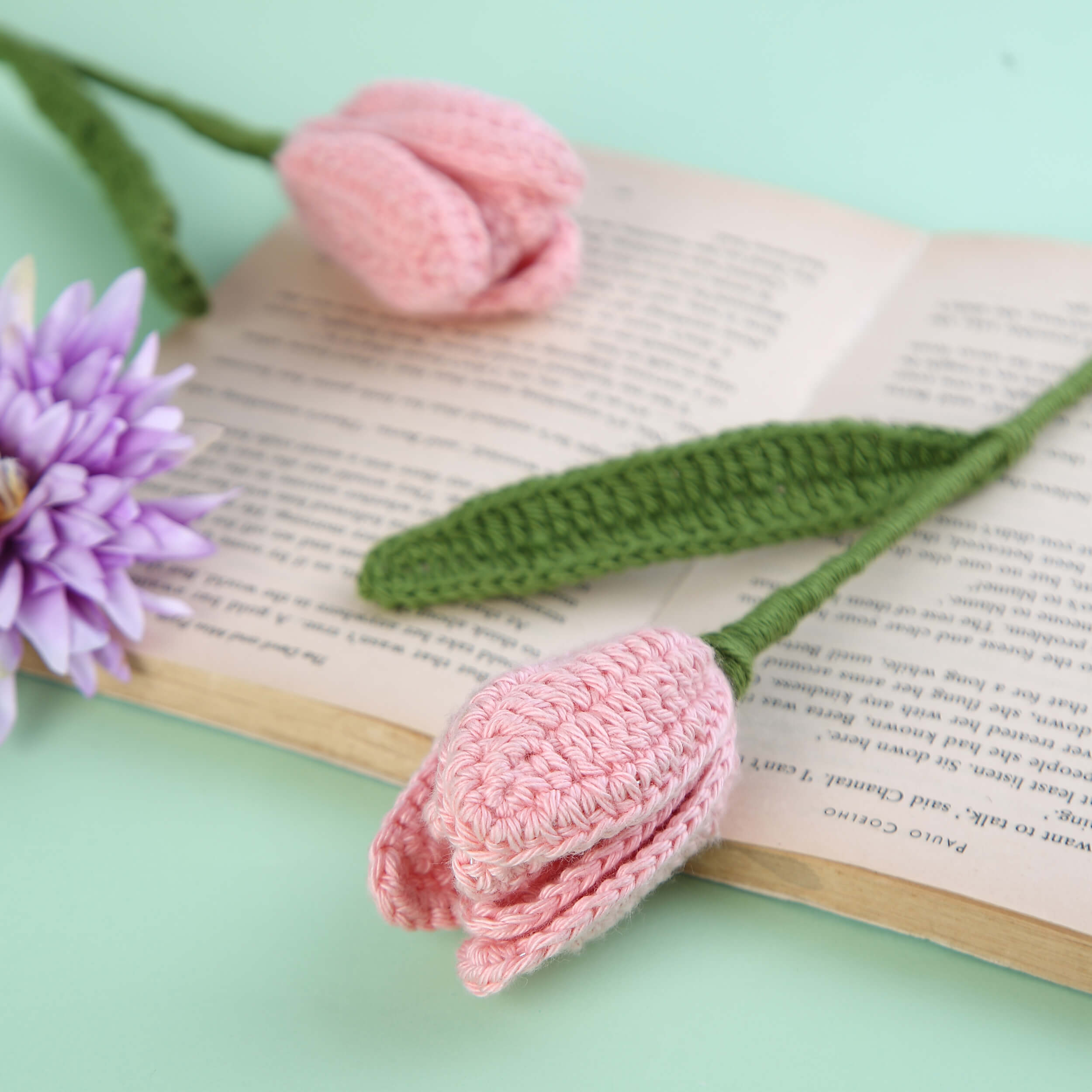 Open Tulips - Handcrafted Crochet Flowers