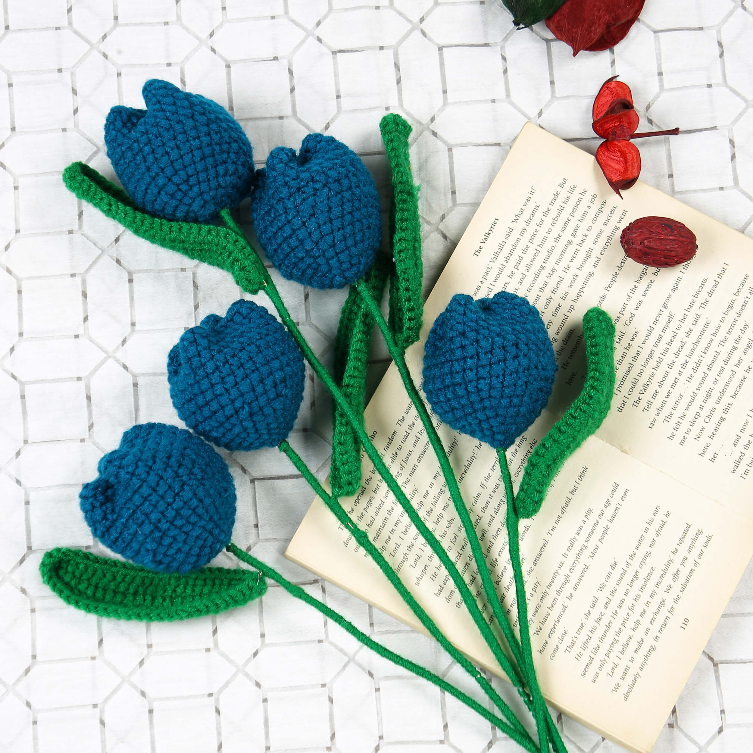 Tulip Buds - Handcrafted Crochet Flowers