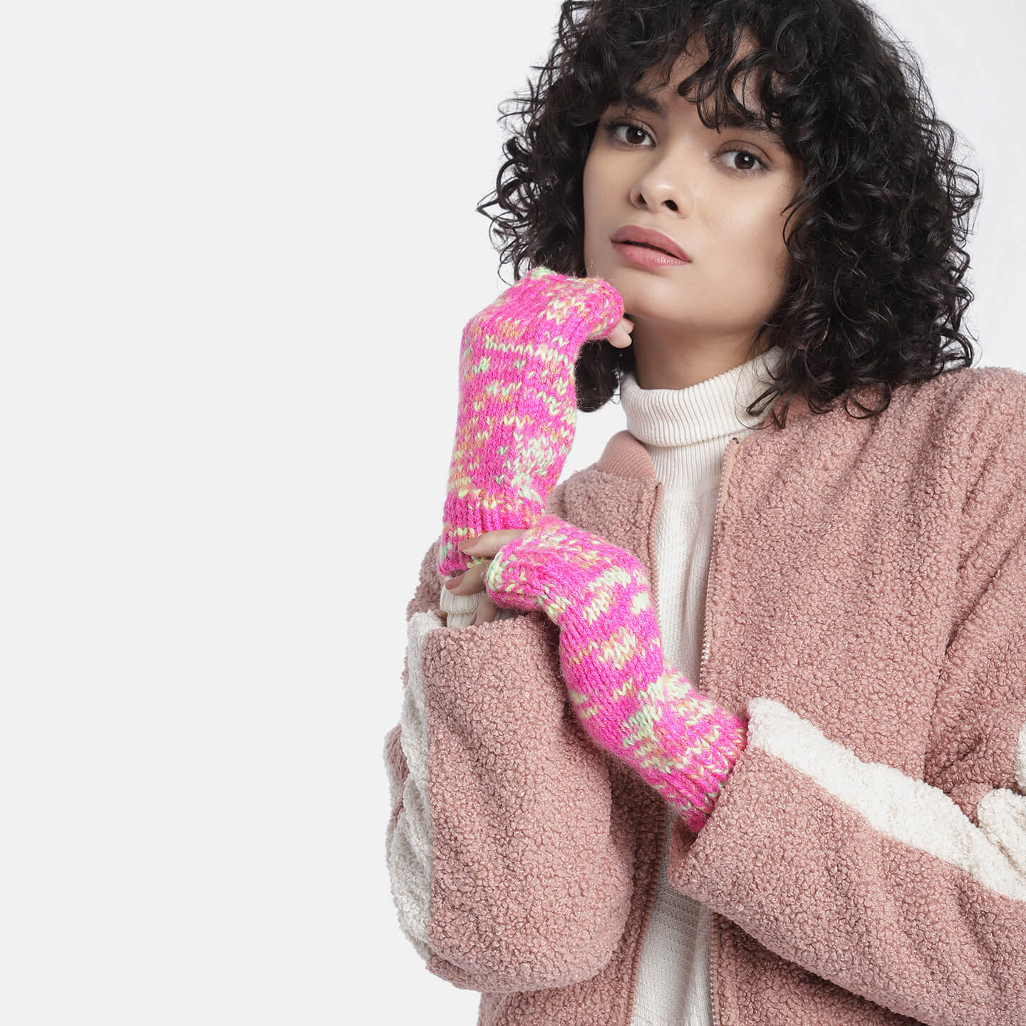 Winter Fingerless Gloves - 3231