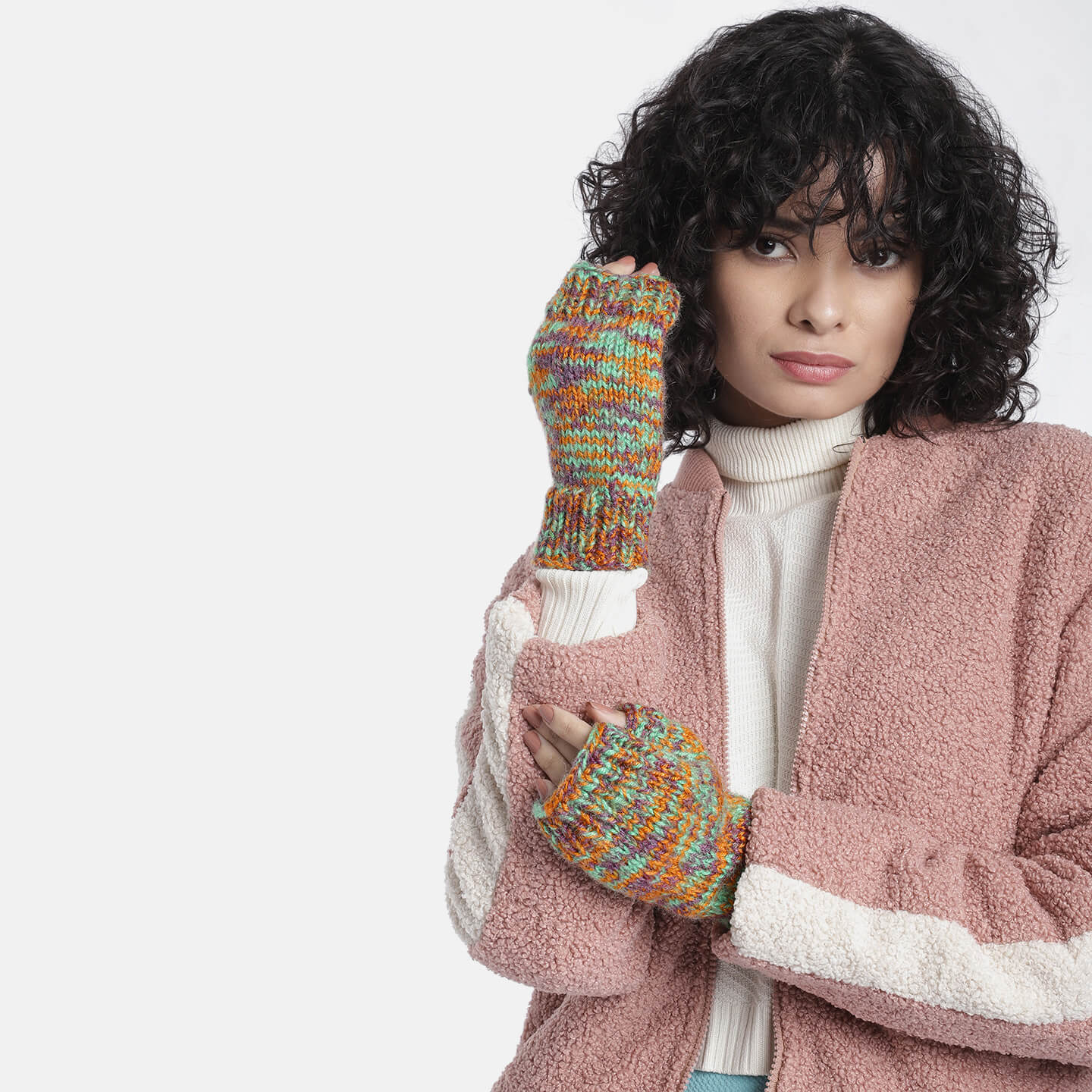 Winter Fingerless Gloves - 3278